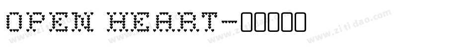 Open Heart字体转换